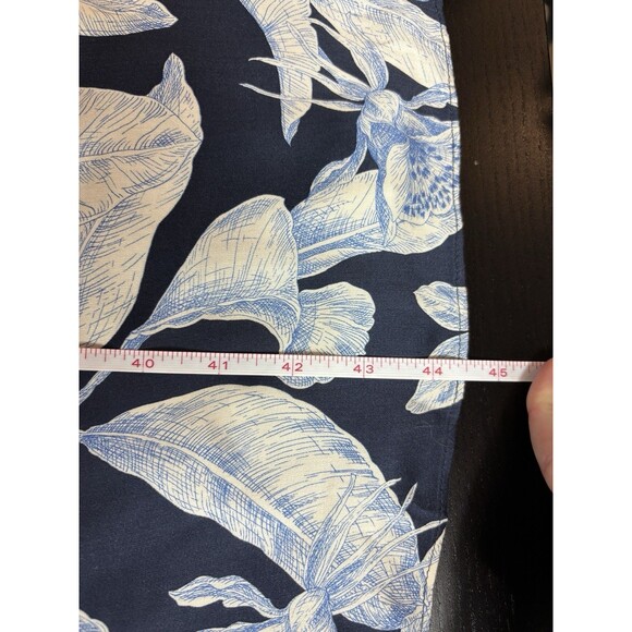 Alexis Randi One Shoulder Maxi Dress Navy Blue Floral Print Size XS Beaded Belt - Picture 9 of 12